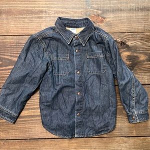 Youth Boys Denim Fleece Lined Shirt/Jacket